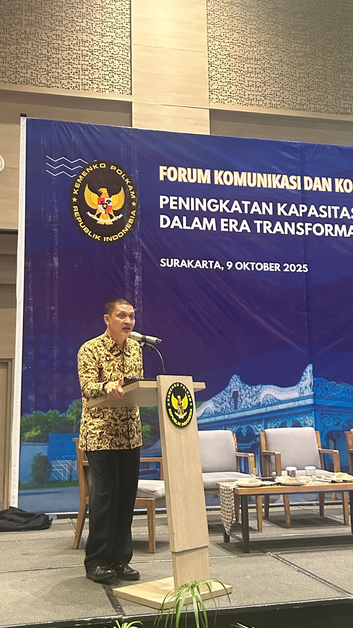 Kemenko Polkam Pilih Solo Jadi Tuan Rumah Forum Strategis Peningkatan Talenta Keamanan Siber Nasional